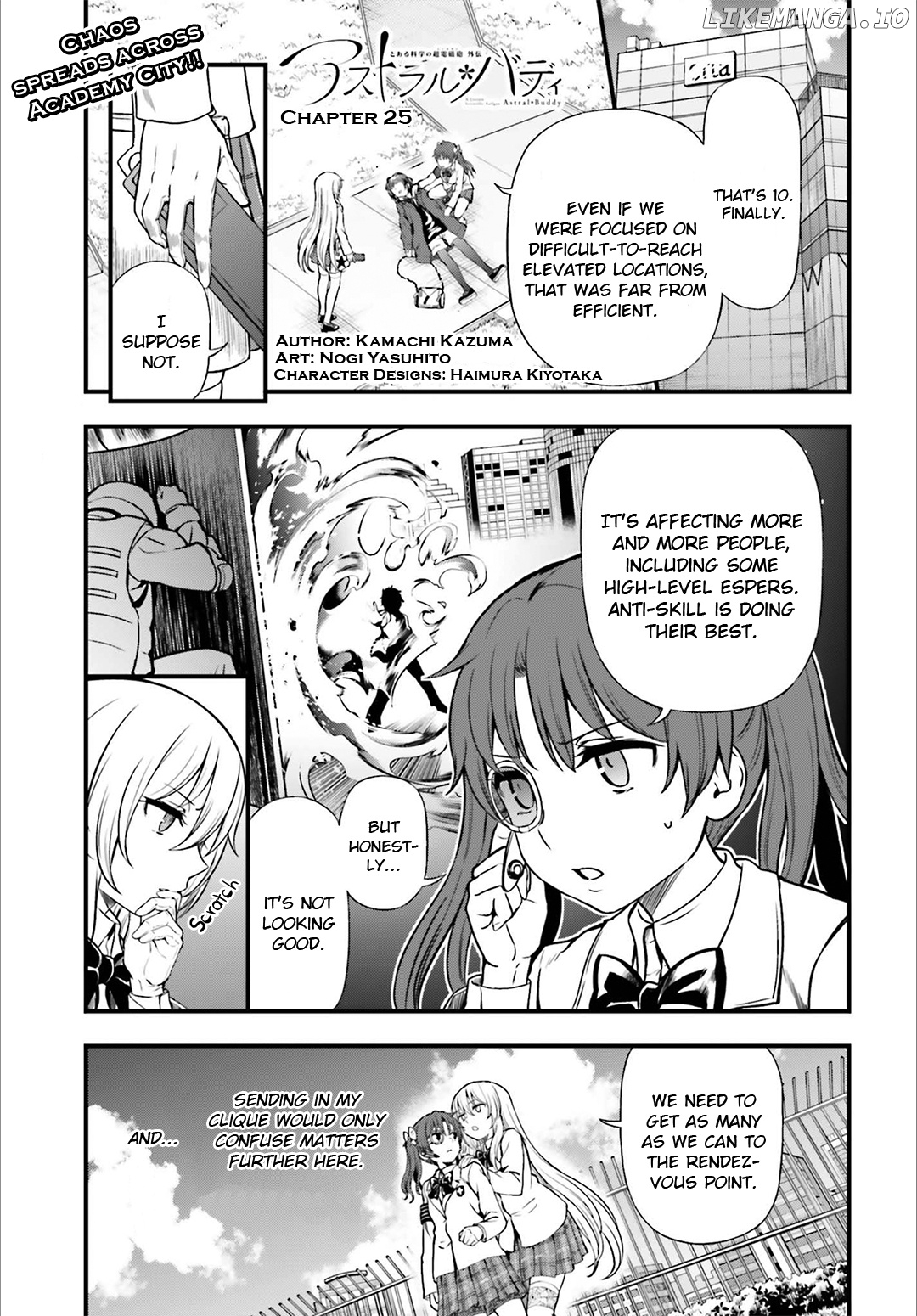 Toaru Kagaku no Railgun Gaiden: Astral Buddy chapter 25 - page 1