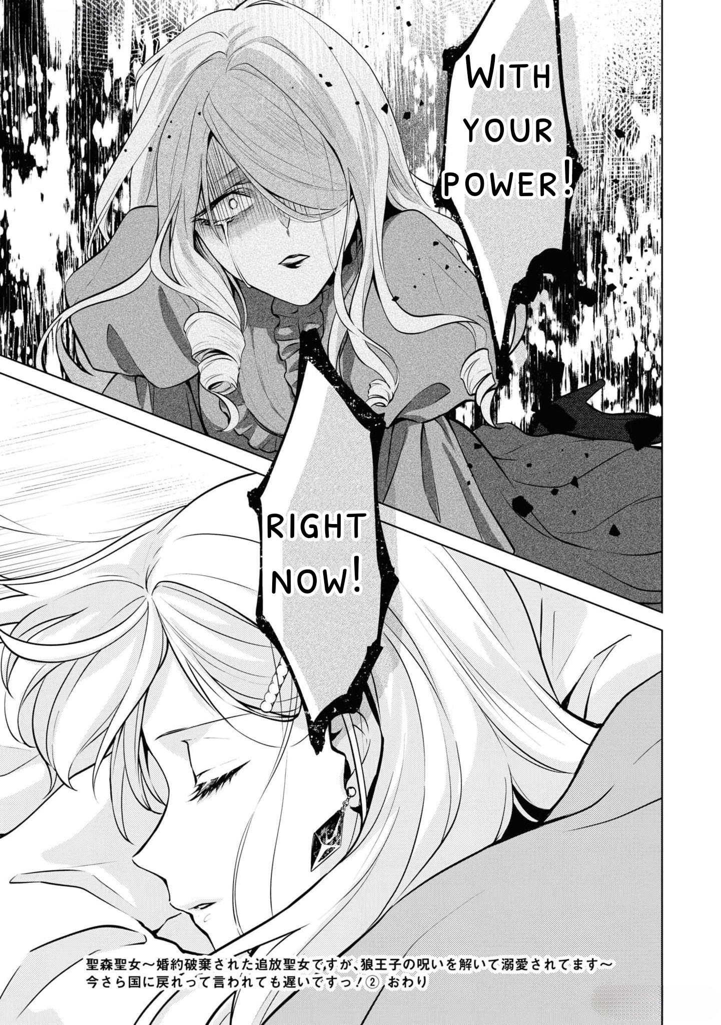 Seishin Seijo: Konyaku Hakisareta Tsuihou Seijo desu ga, Ookami Ouji no Noroi wo Toite Dekiaisaretemasu Chapter 9 - page 27