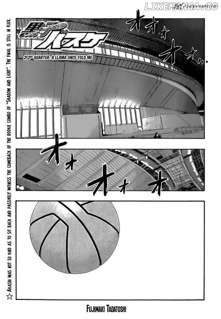 Kuroko no Basket Chapter 252 - page 1