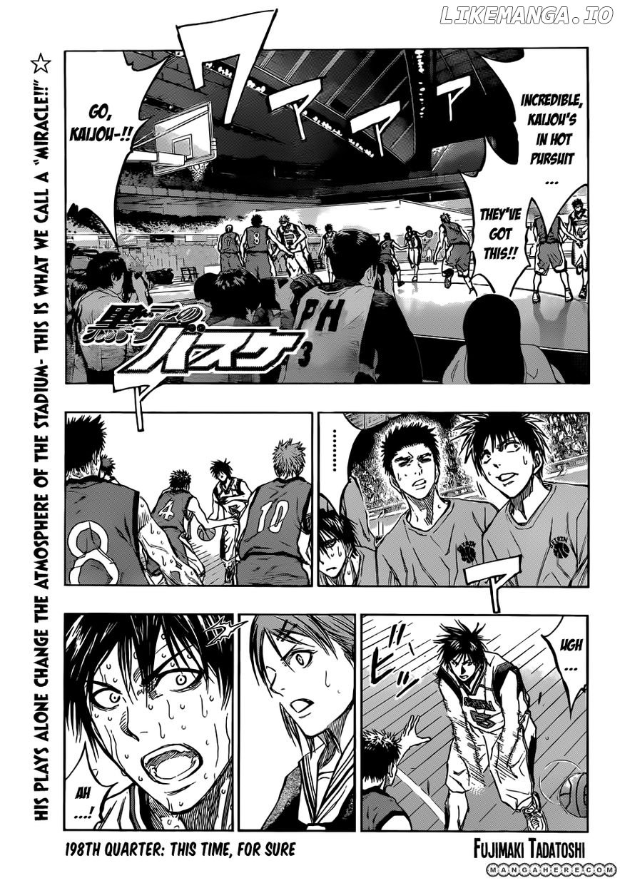 Kuroko no Basket Chapter 198 - page 1