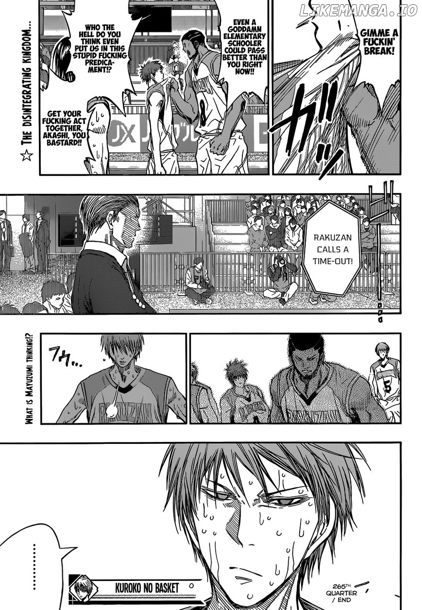 Kuroko no Basket Chapter 265 - page 19