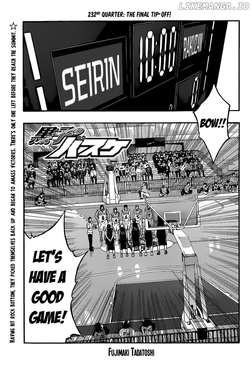 Kuroko no Basket Chapter 232 - page 1