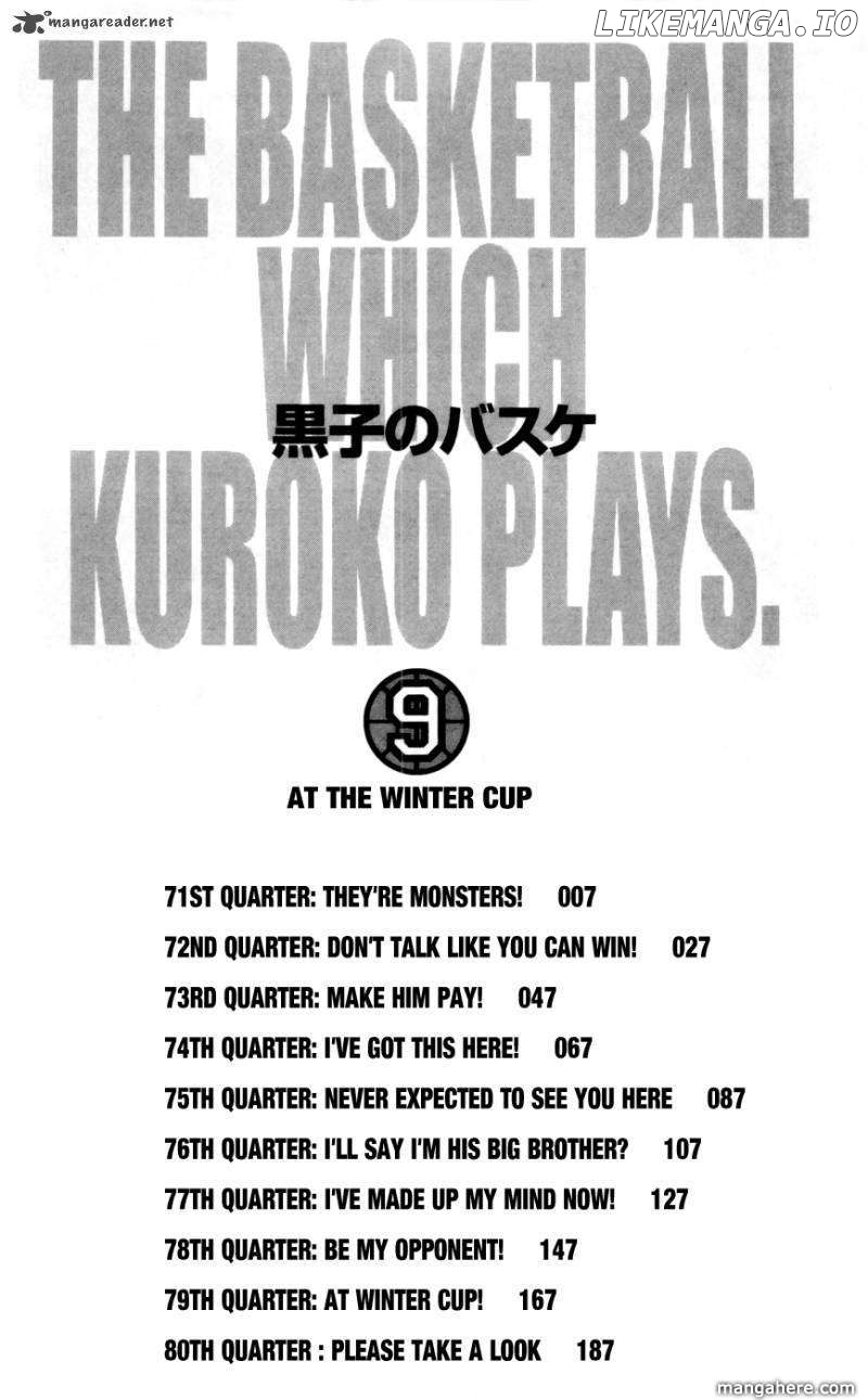 Kuroko no Basket Chapter 71 - page 4