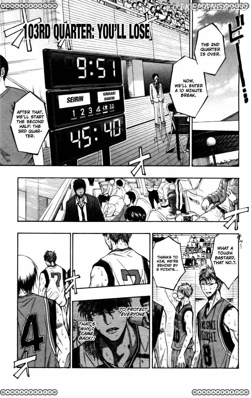 Kuroko no Basket Chapter 103 - page 1