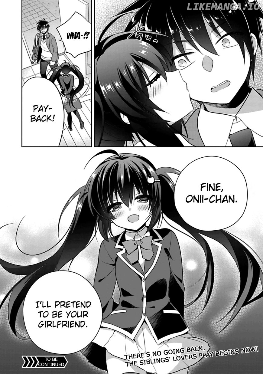 Siscon Ani to Brocon Imouto ga Shoujiki ni Nattara chapter 1 - page 38