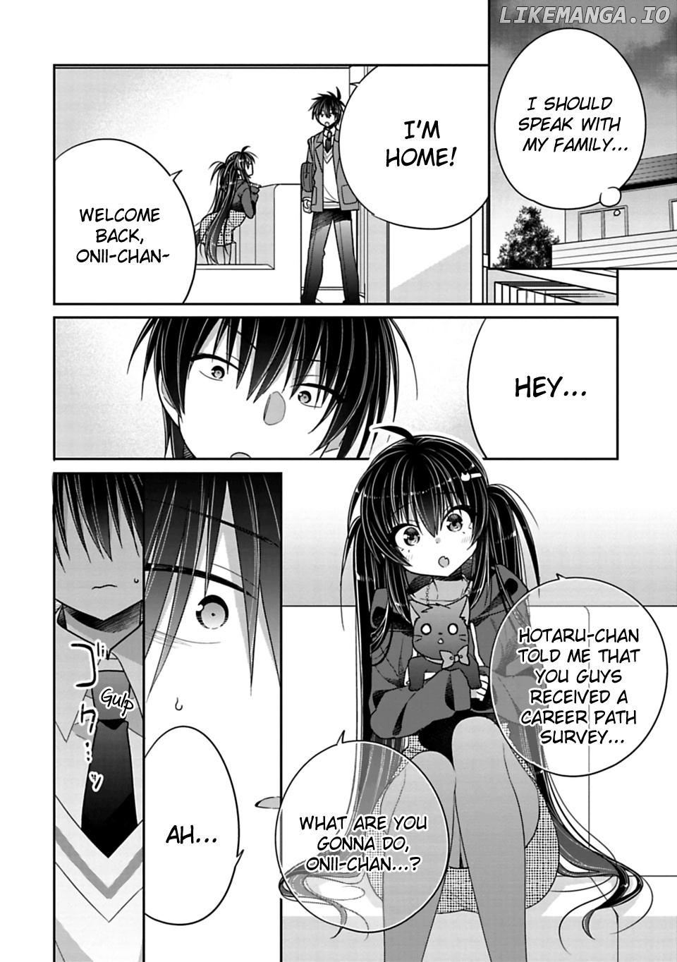 Siscon Ani to Brocon Imouto ga Shoujiki ni Nattara chapter 37 - page 4