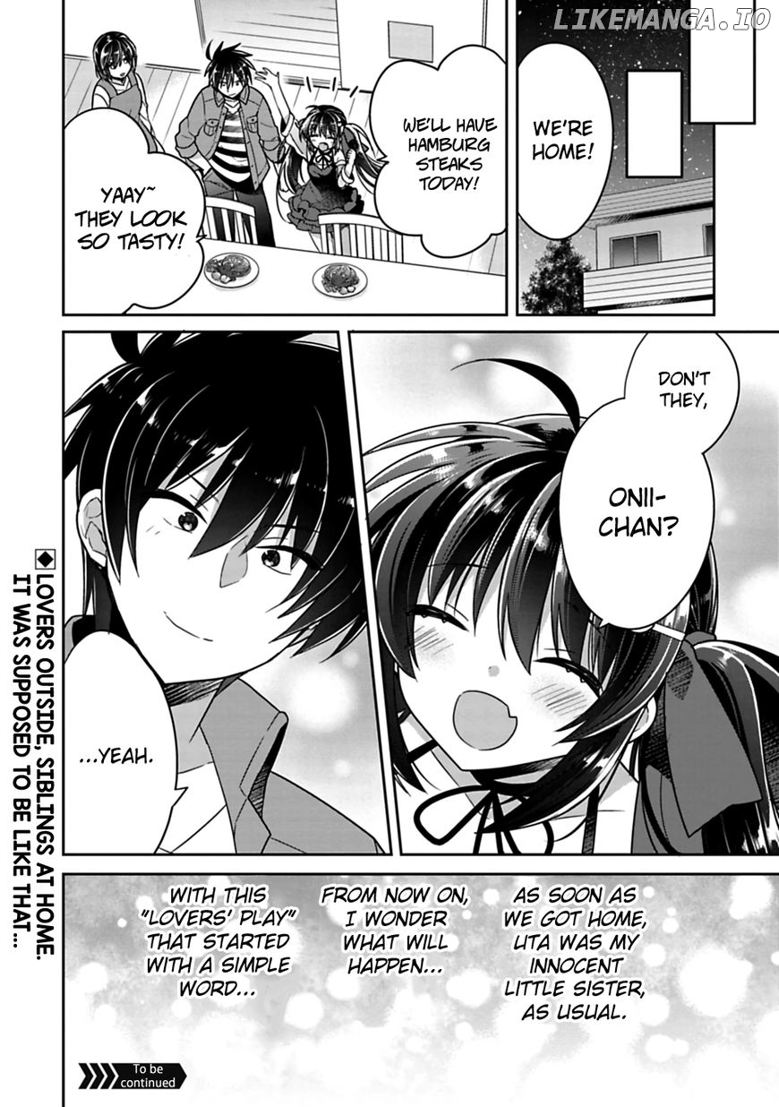 Siscon Ani to Brocon Imouto ga Shoujiki ni Nattara chapter 7.1 - page 13