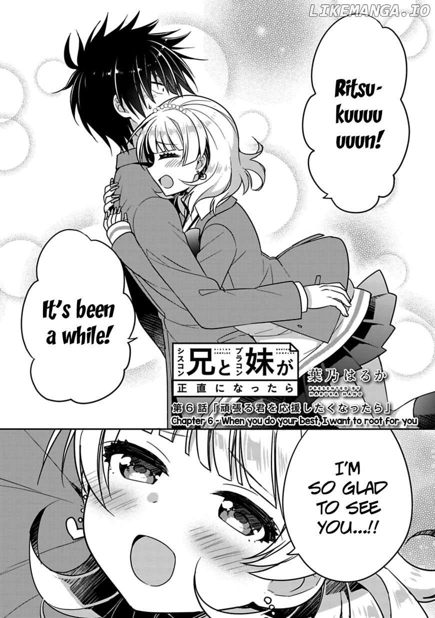 Siscon Ani to Brocon Imouto ga Shoujiki ni Nattara chapter 6 - page 2