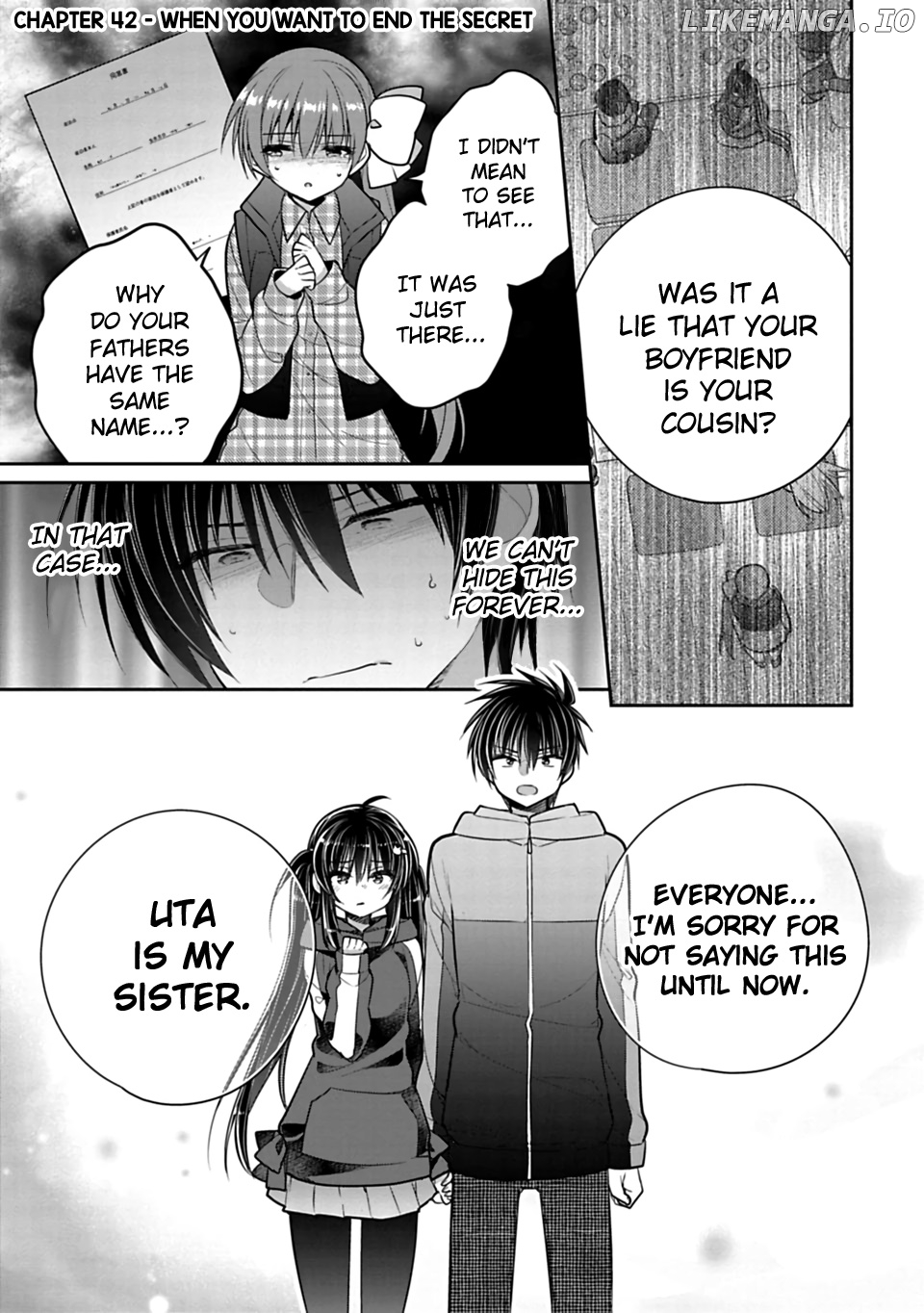 Siscon Ani to Brocon Imouto ga Shoujiki ni Nattara chapter 42 - page 1