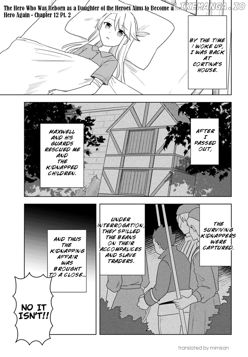 Eiyuu no Musume to Shite Umarekawatta Eiyuu wa Futatabi Eiyuu o Mezasu chapter 12.2 - page 1