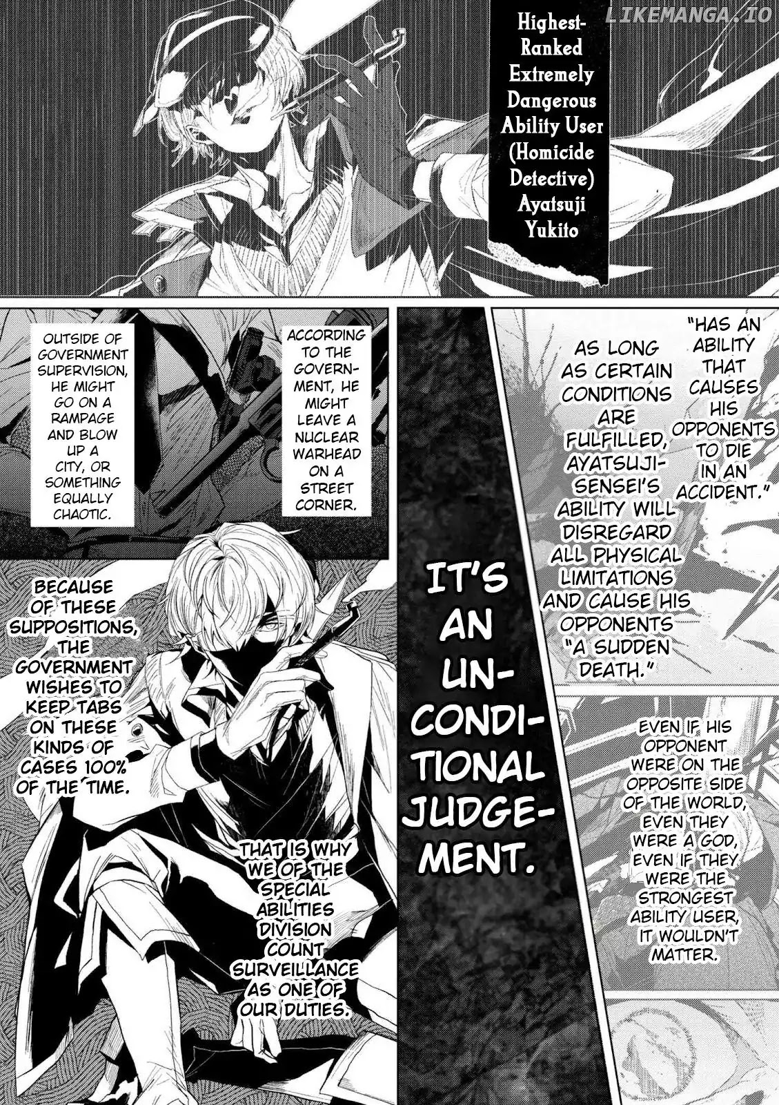 Bungou Stray Dogs Gaiden: Ayatsuji Yukito VS. Kyougoku Natsuhiko chapter 3 - page 4