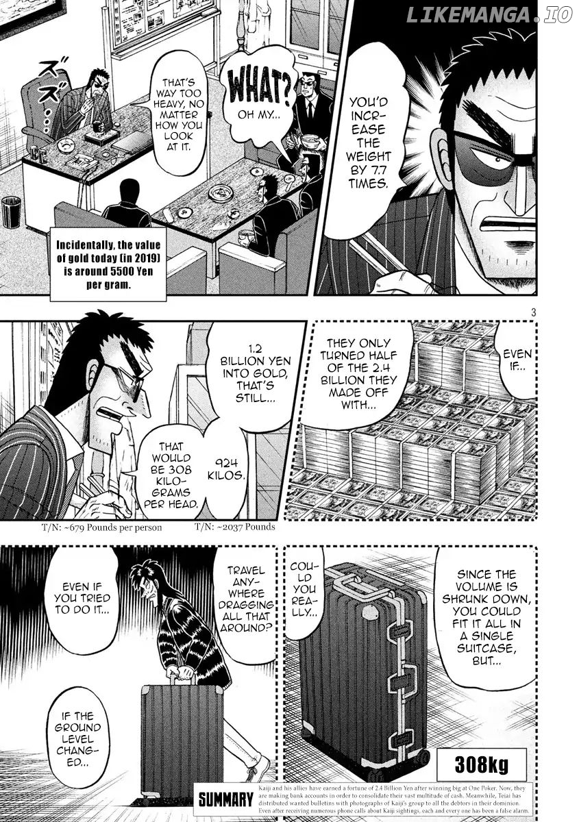 Kaiji series - 6th Part: Tobaku Datenroku Kaiji: 24oku Dasshutsu Hen chapter 76 - page 3