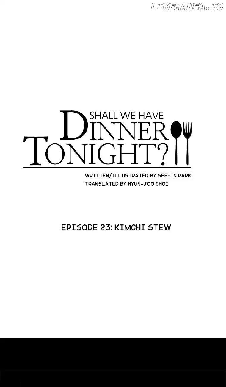 Shall We Have Dinner Tonight? chapter 23 - page 1