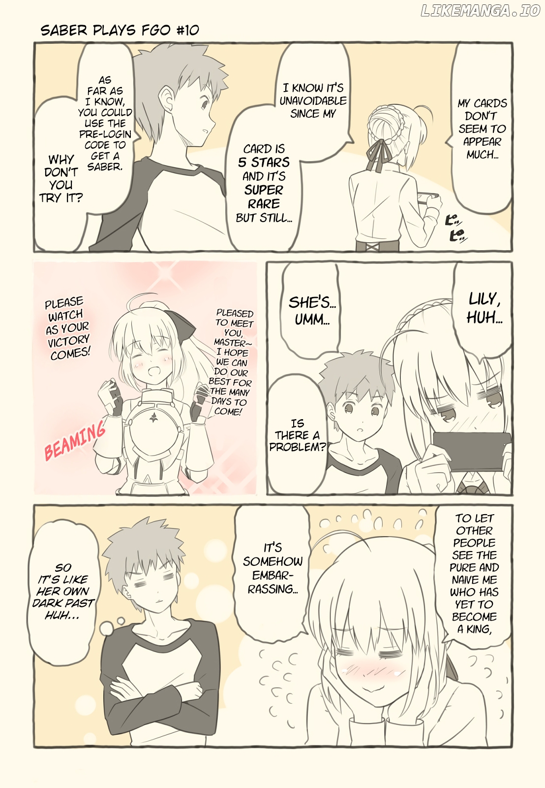 Saber Plays Fate/Grand Order chapter 10 - page 1