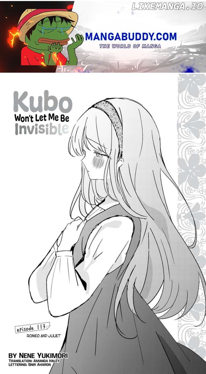 Kubo Won't Let Me Be Invisible chapter 113 - page 1