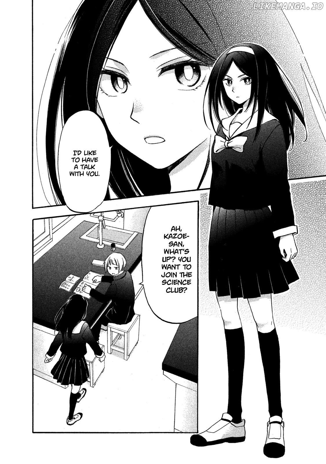 Hanazono And Kazoe's Bizzare After School Rendezvous chapter 1 - page 4