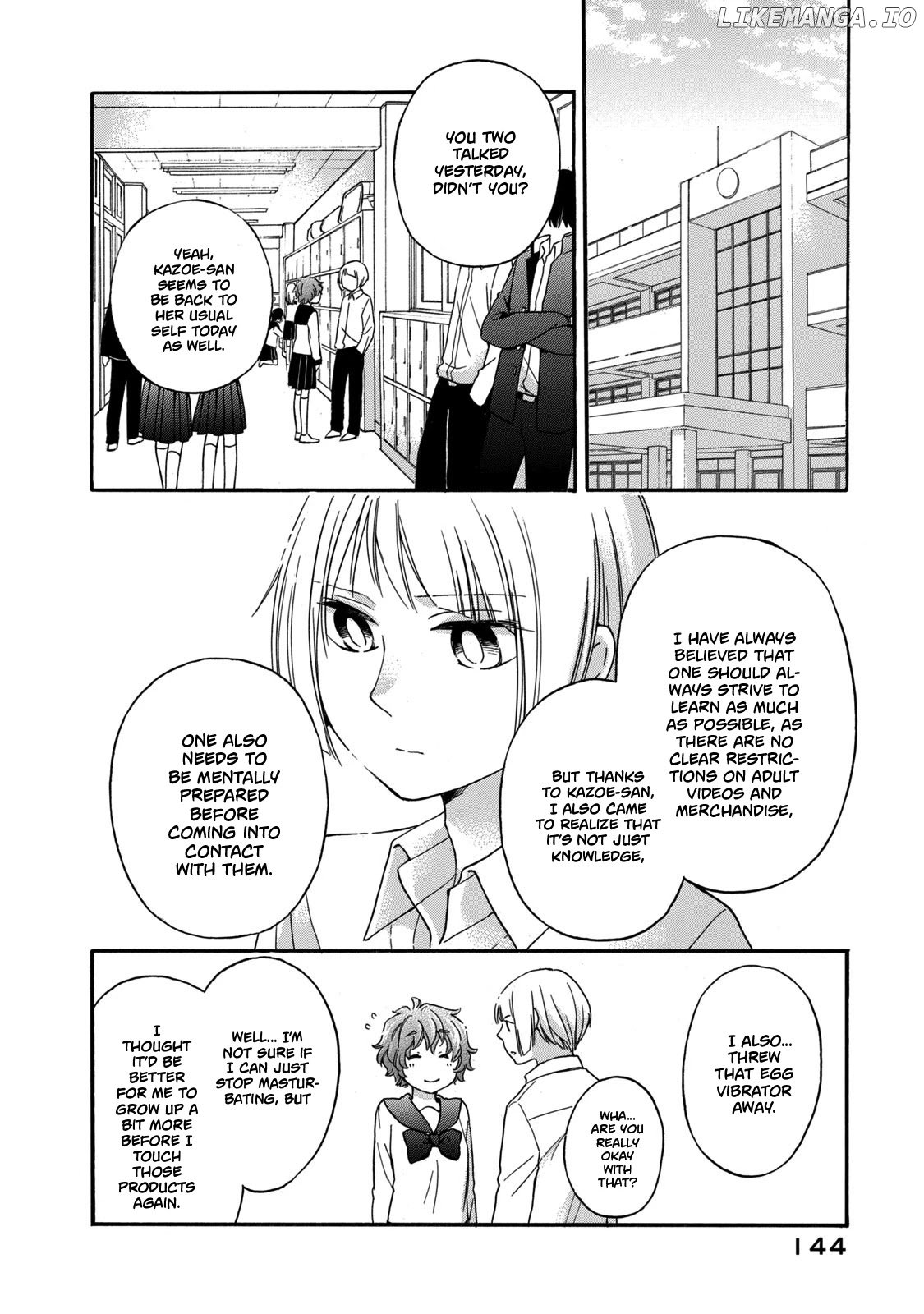 Hanazono And Kazoe's Bizzare After School Rendezvous chapter 26 - page 14