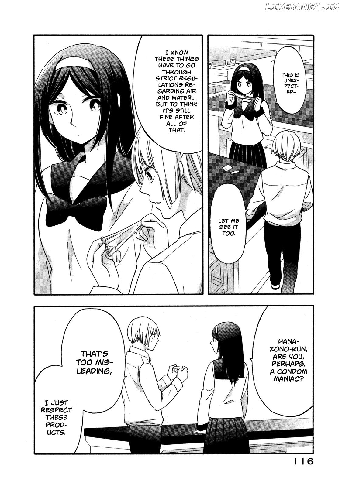 Hanazono And Kazoe's Bizzare After School Rendezvous chapter 6 - page 14