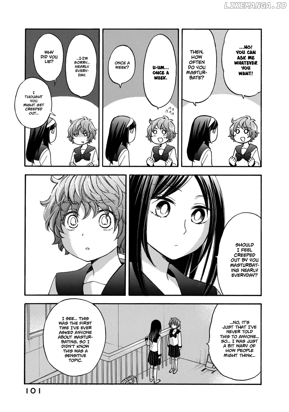 Hanazono And Kazoe's Bizzare After School Rendezvous chapter 24 - page 5