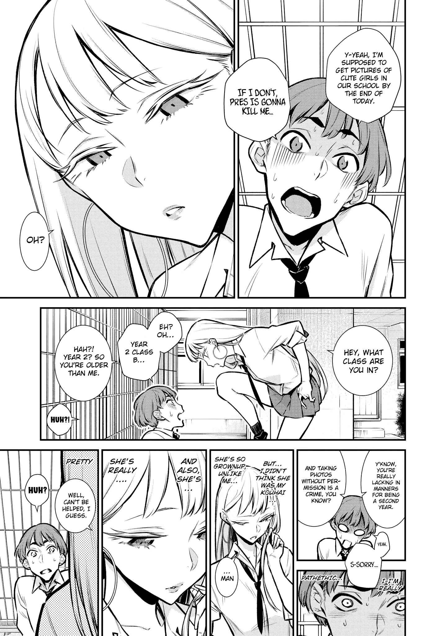 Just Flirting With a Cute, Annoying Kouhai chapter 1 - page 3