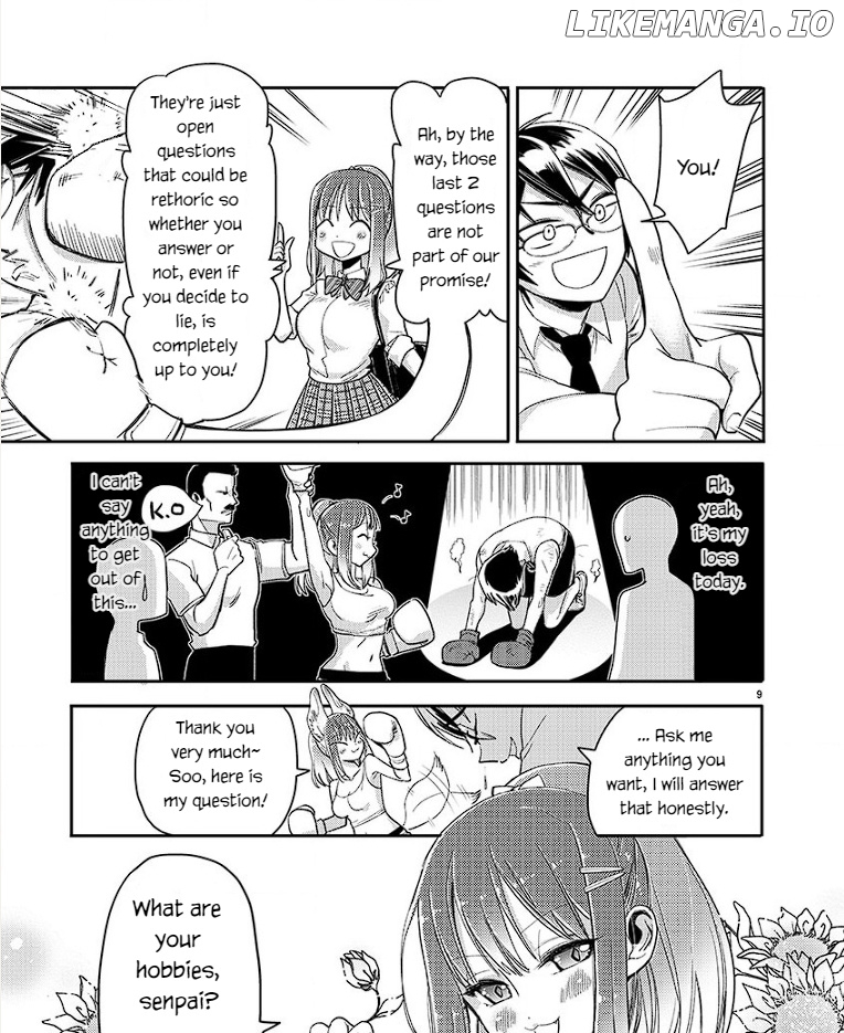 Watashi no shiranai senpai no 100 ko no koto chapter 3 - page 9