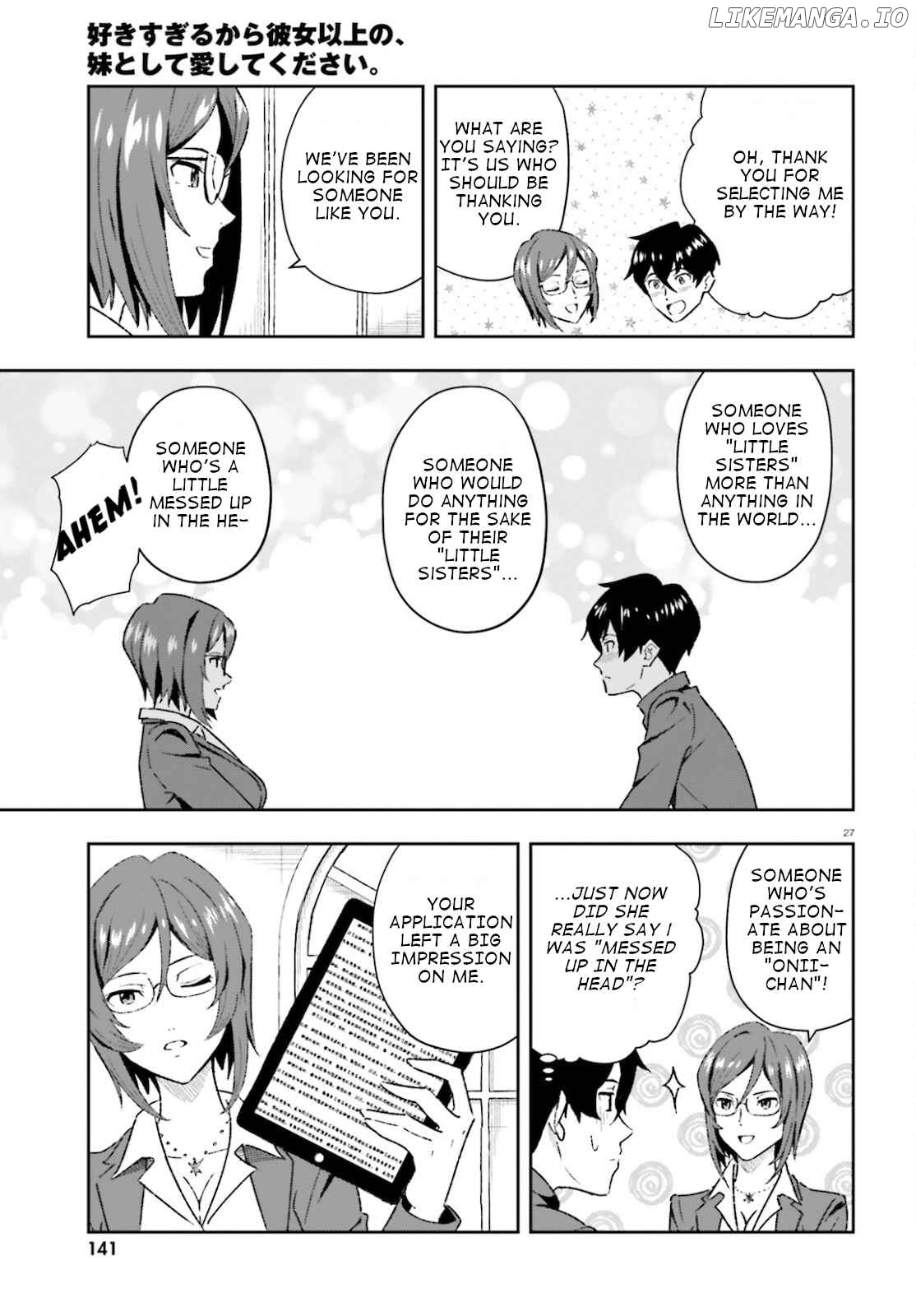 Suki Sugiru Kara Kanojo Ijou no, Imouto Toshite Aishite Kudasai chapter 1 - page 27