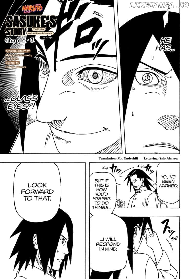 Naruto: Sasuke's Story - The Uchiha and the Heavenly Stardust: The Manga chapter 3 - page 1