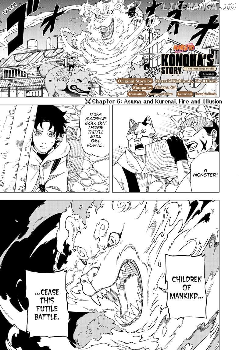 Naruto: Konoha's Story - The Steam Ninja Scrolls: The Manga chapter 6 - page 1