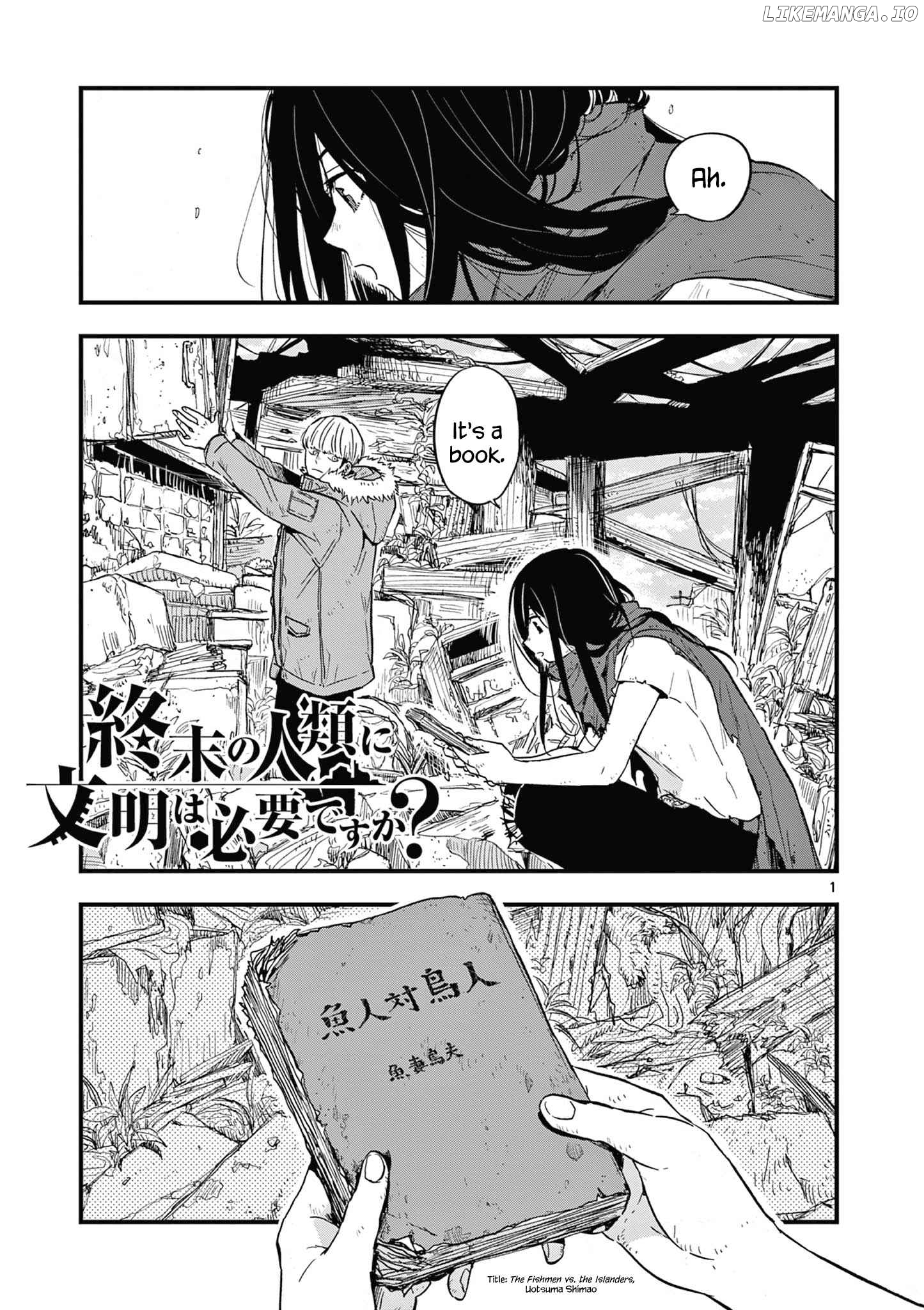 Shuumatsu No Jinrui Ni Bunmei Wa Hitsuyou Desu Ka? chapter 5 - page 2