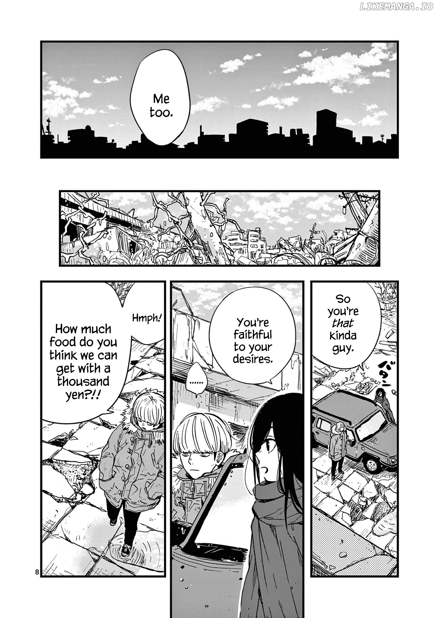 Shuumatsu No Jinrui Ni Bunmei Wa Hitsuyou Desu Ka? chapter 8 - page 8