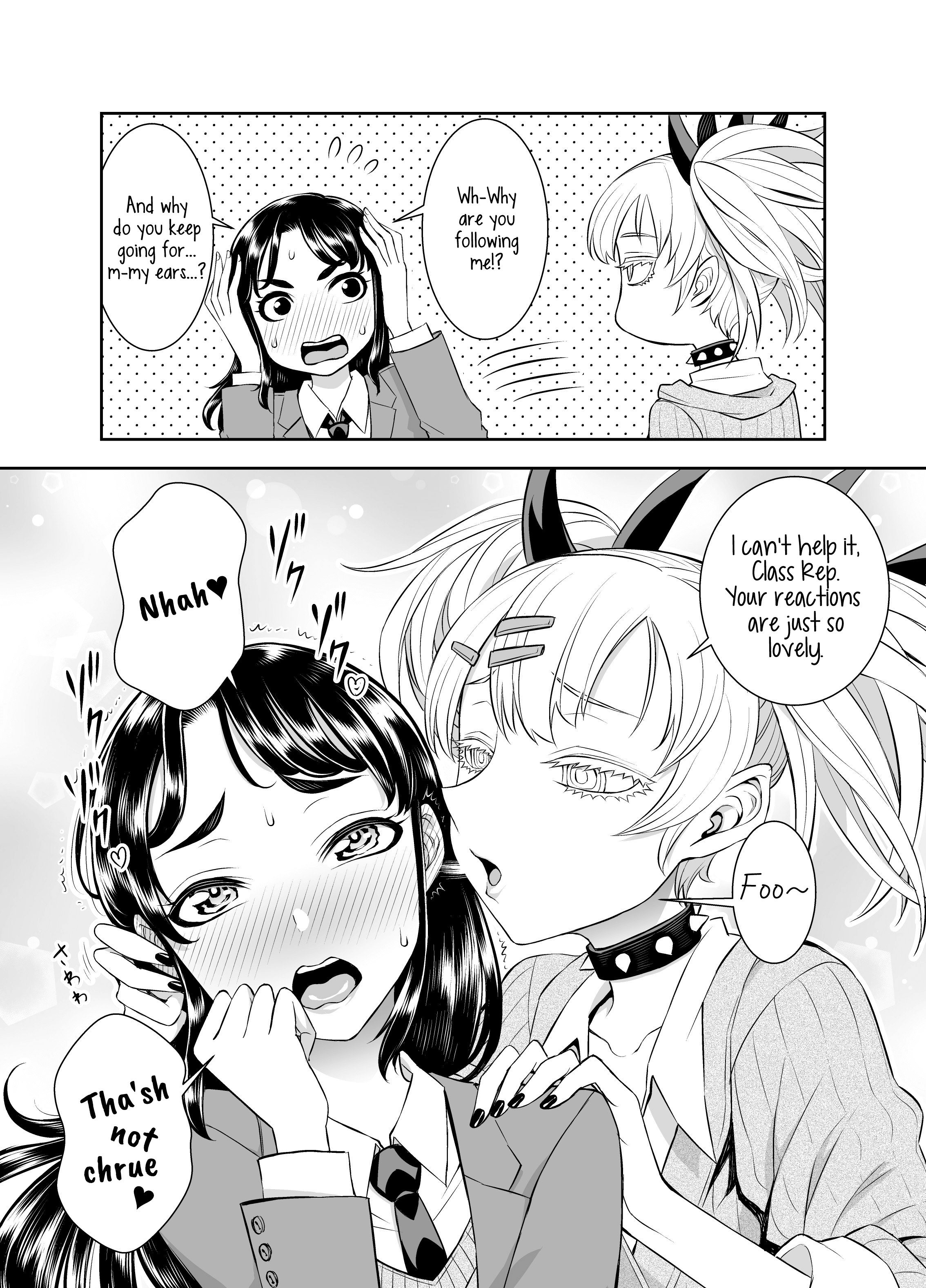 The Class Rep With Weak Ears And The Punk Gyaru-Chan Who Attacks Ears chapter 4 - page 1