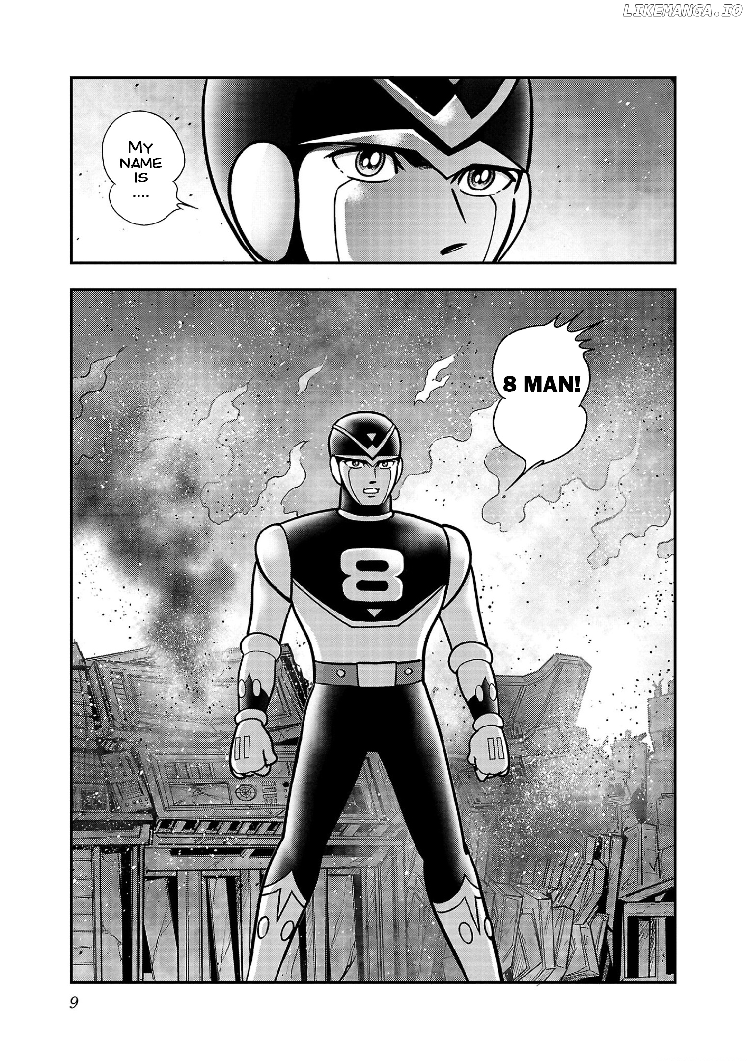 8-Man Vs Cyborg 009 chapter 1 - page 11