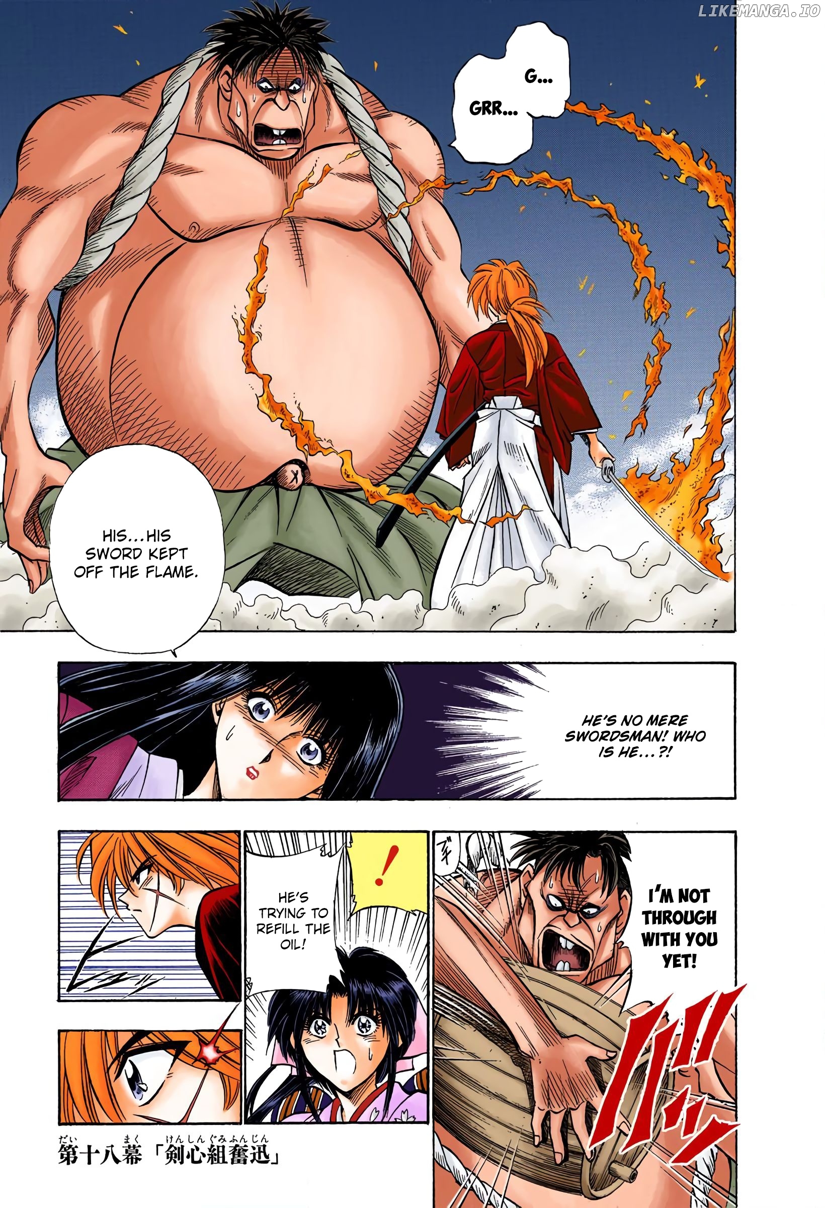 Rurouni Kenshin: Meiji Kenkaku Romantan - Digital Colored Comics chapter 18 - page 1