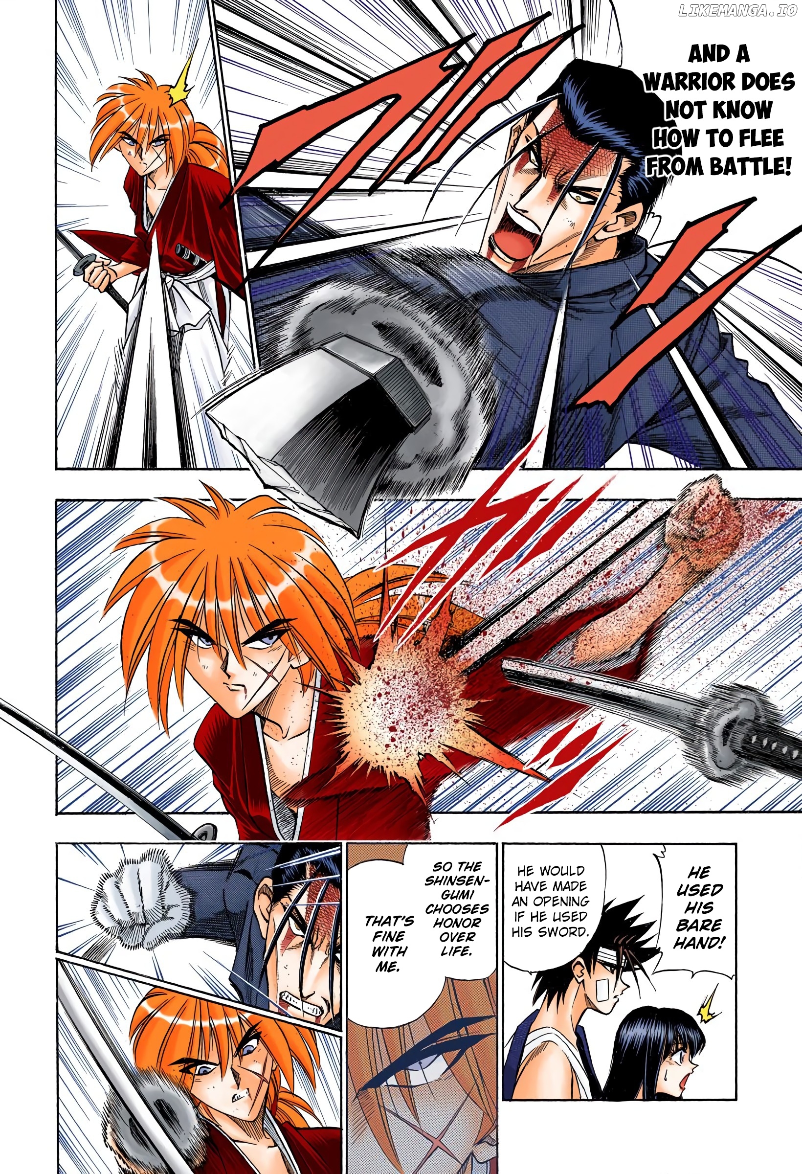 Rurouni Kenshin: Meiji Kenkaku Romantan - Digital Colored Comics chapter 54 - page 9