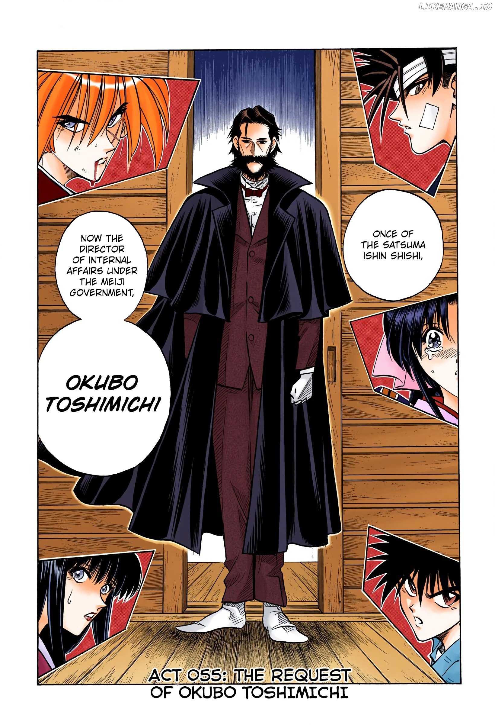 Rurouni Kenshin: Meiji Kenkaku Romantan - Digital Colored Comics chapter 55 - page 1