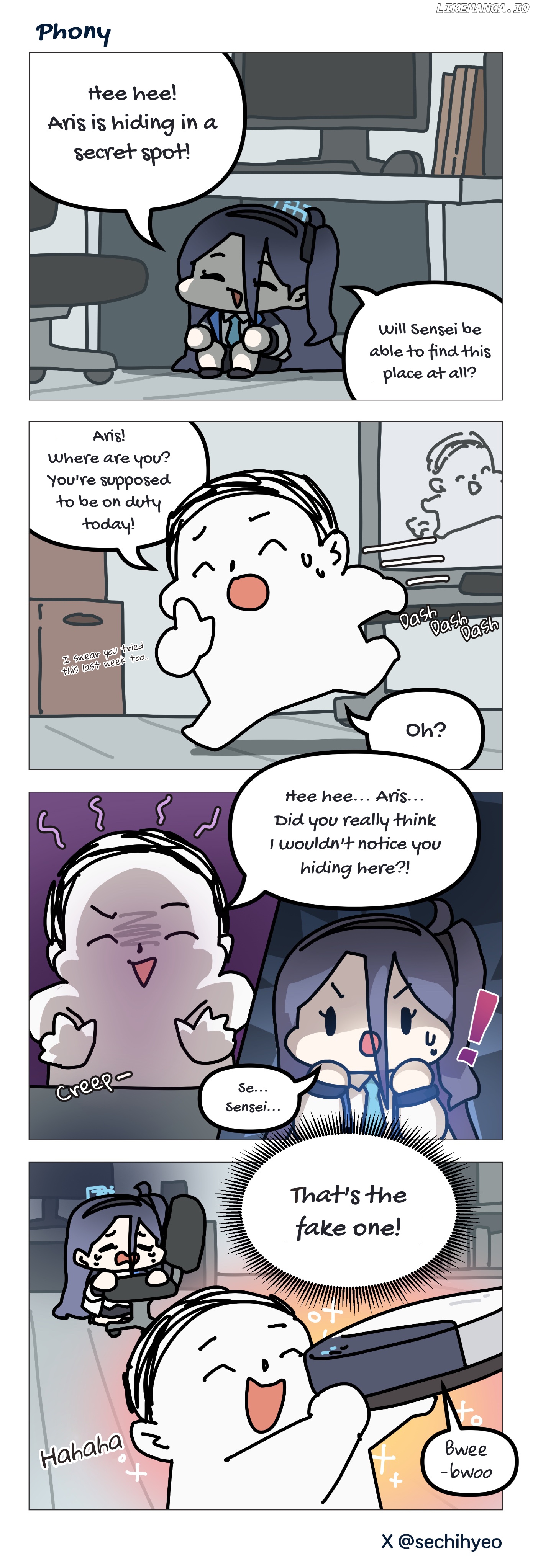 Blue Archive - BlueSechi's 4-Koma chapter 6 - page 1