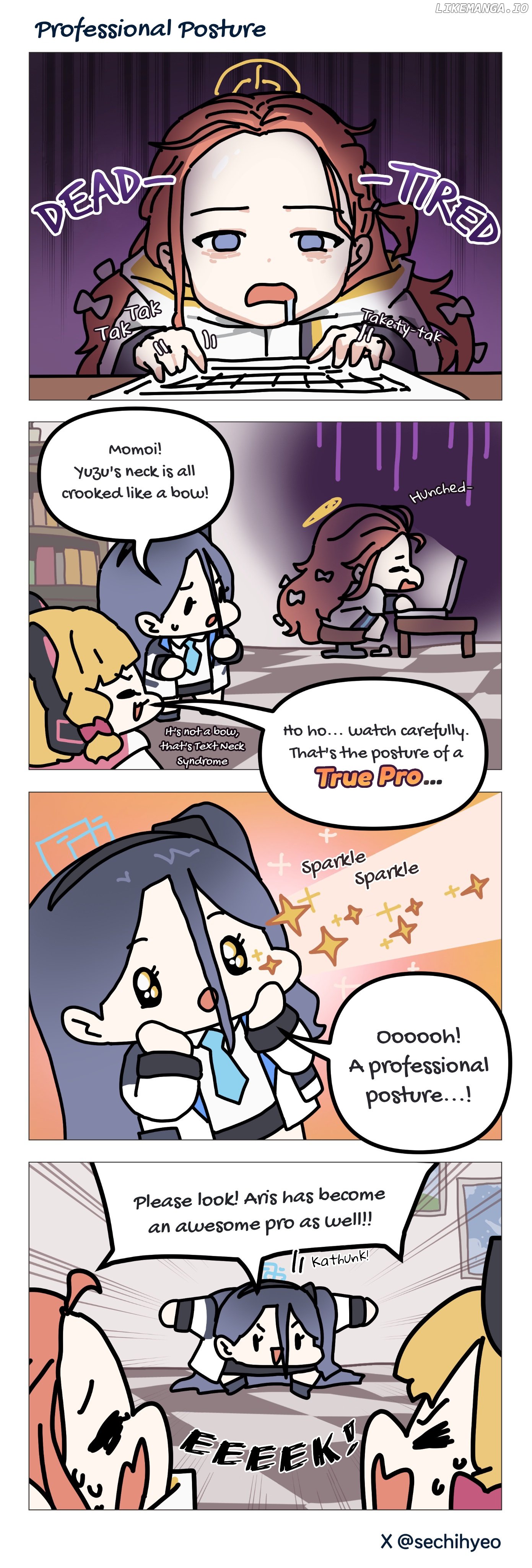 Blue Archive - BlueSechi's 4-Koma chapter 9 - page 1