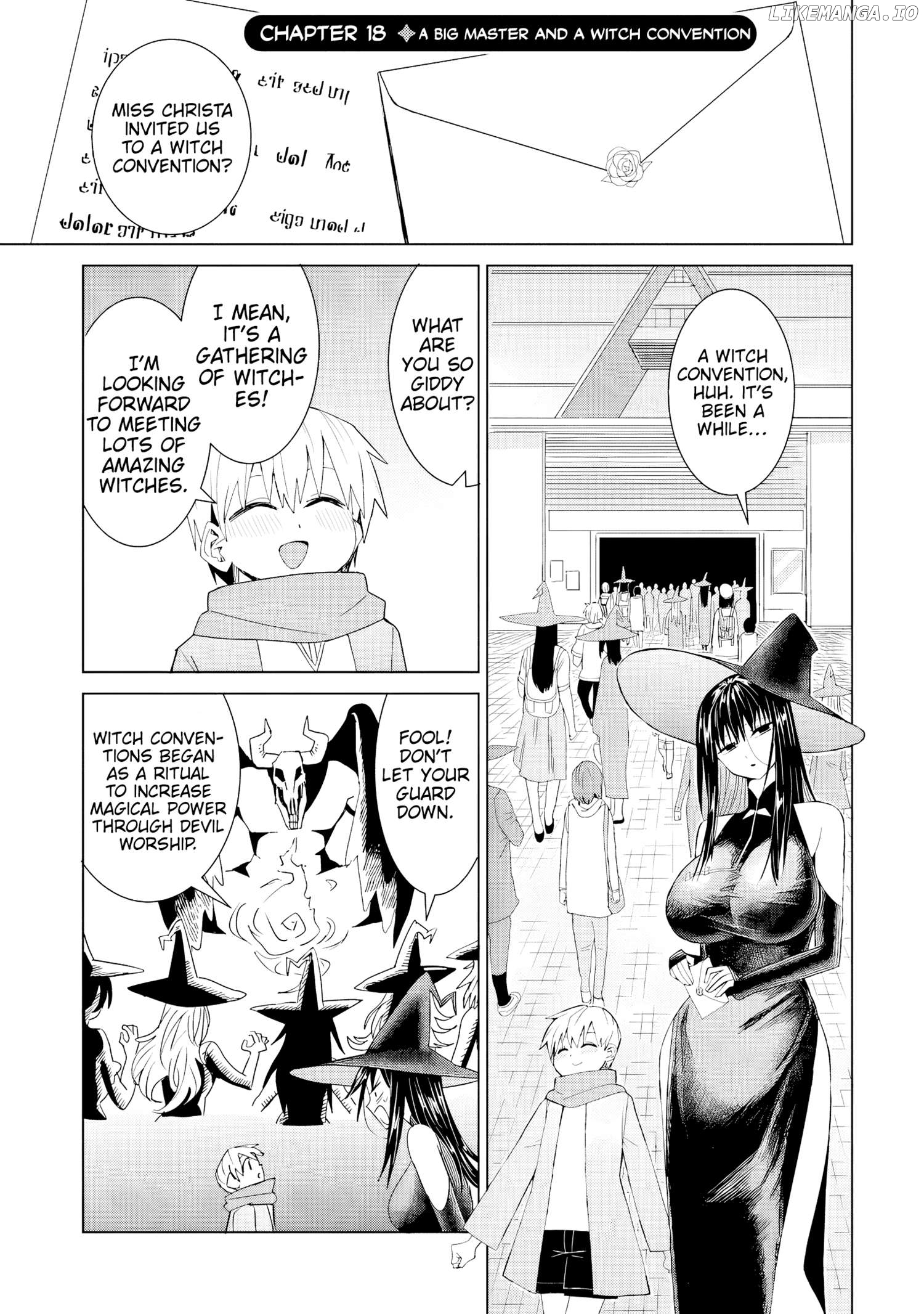 Mahou to Boku to Dekkai Shishou Chapter 18 - page 2