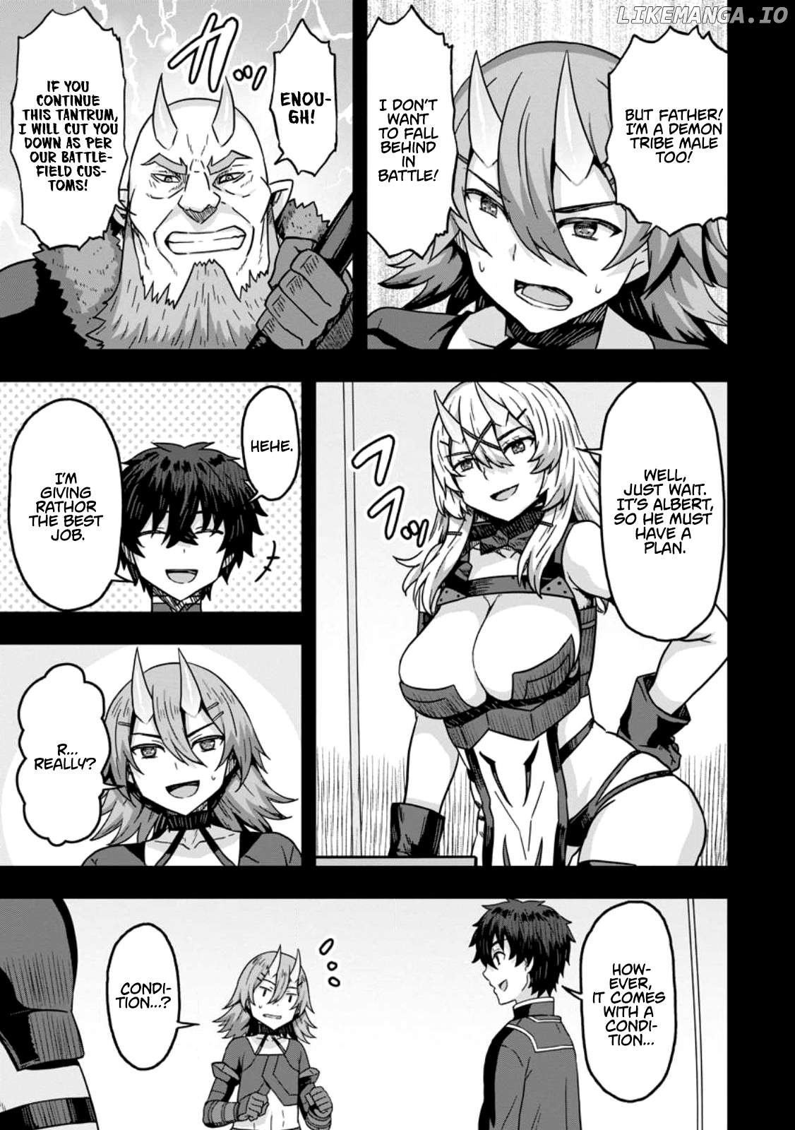 Isekai Saikyou no Yome desu ga, Yoru no Tatakai wa Ore no Hou ga Tsuyoi You desu ~Chiryaku o Ikashite Nariagaru Harem Senki~ Chapter 6 - page 21