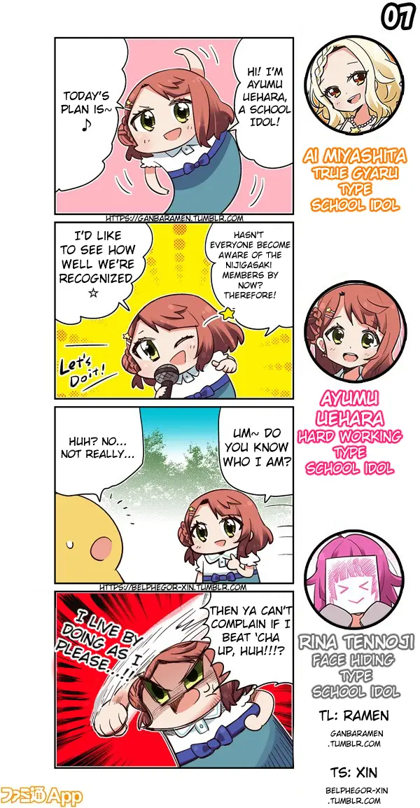 Love Live! School Idol Festival All Stars 4-koma: Famitsu chapter 7 - page 1