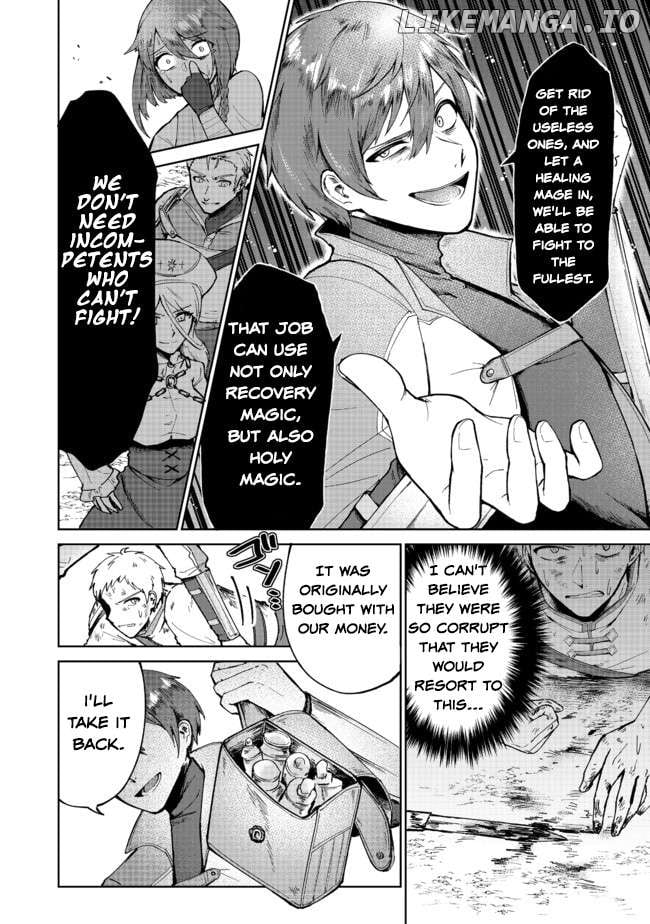 Potion wa 160 km/h de Nageru Mono! ~Item-gakari no Ore ga Bannou Kaifukuyaku o Touteki suru Koto de Saikyou no Boukensha ni Nariagaru!?~ Chapter 1 - page 24