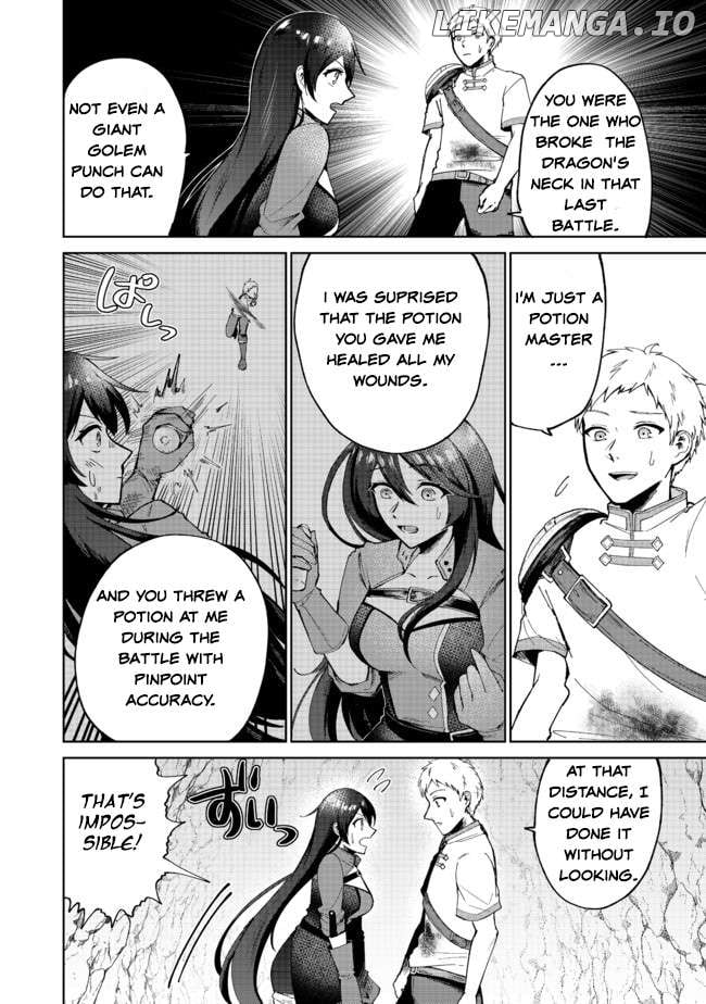 Potion wa 160 km/h de Nageru Mono! ~Item-gakari no Ore ga Bannou Kaifukuyaku o Touteki suru Koto de Saikyou no Boukensha ni Nariagaru!?~ Chapter 1 - page 46