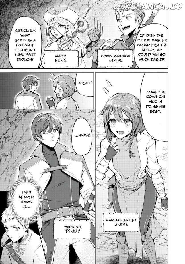 Potion wa 160 km/h de Nageru Mono! ~Item-gakari no Ore ga Bannou Kaifukuyaku o Touteki suru Koto de Saikyou no Boukensha ni Nariagaru!?~ Chapter 1 - page 7