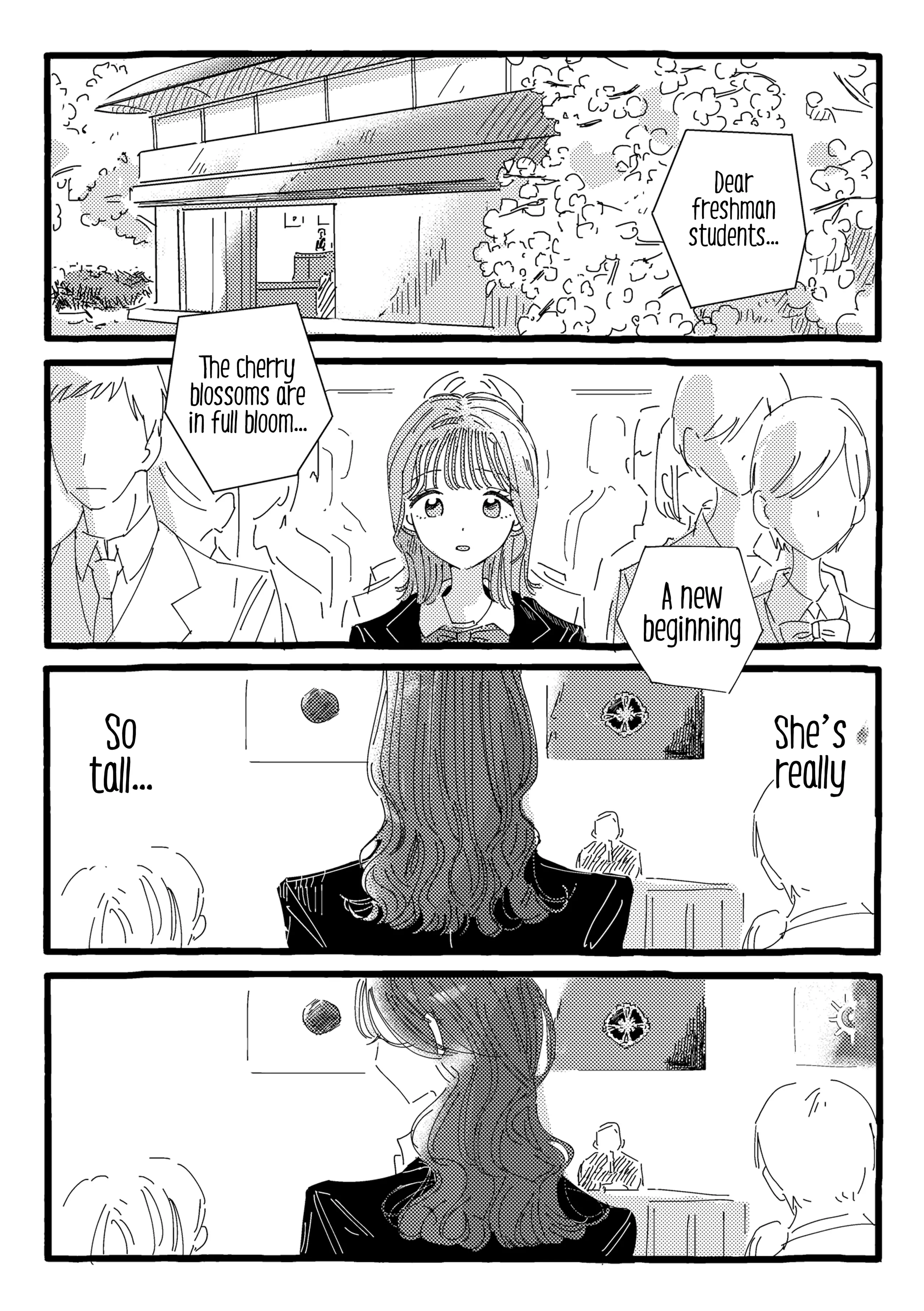 A story about going out with a girl she befriended from the entrance ceremony Chapter 1 - page 2