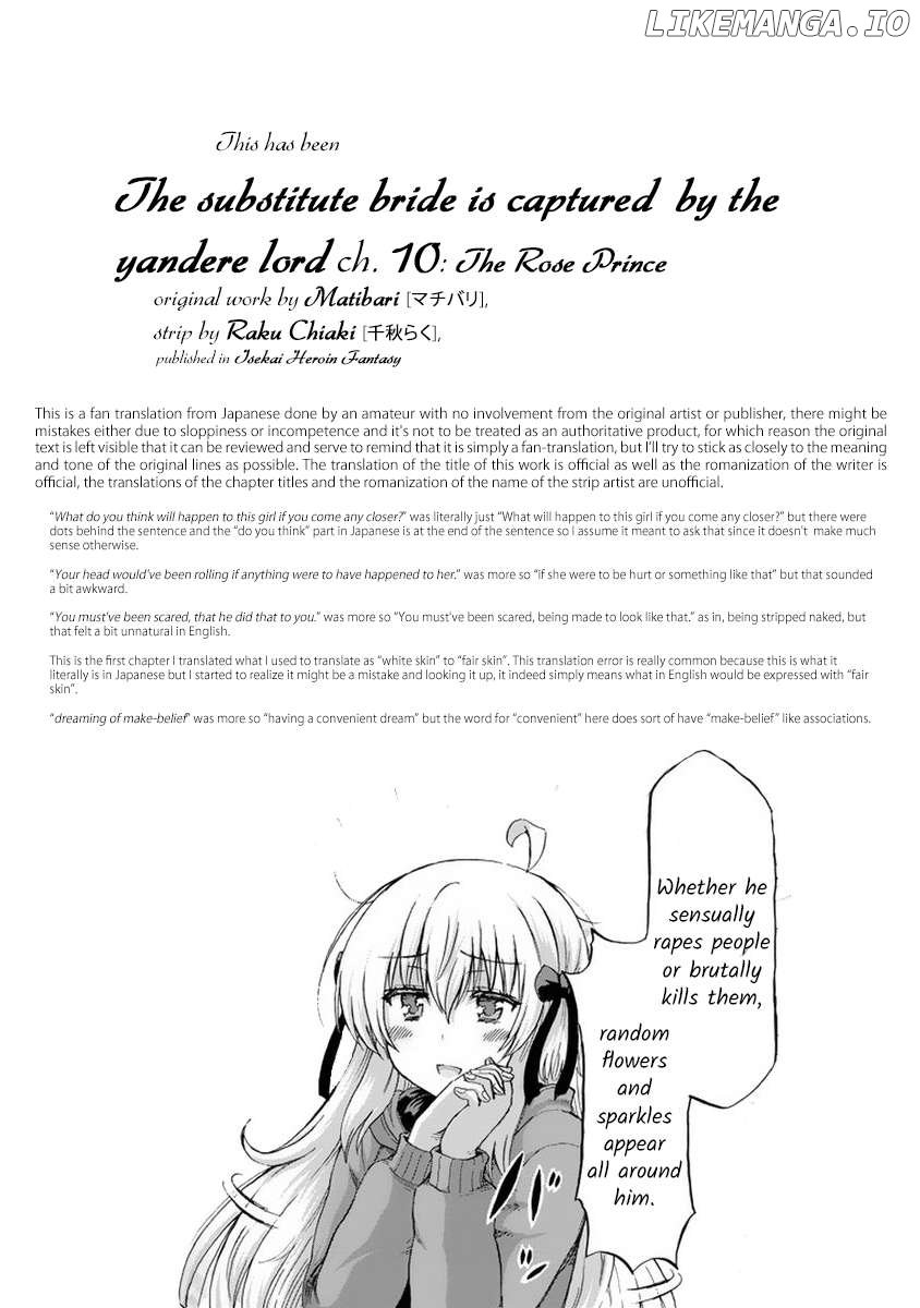 The substitute bride is captured by the yandere lord Chapter 10 - page 37