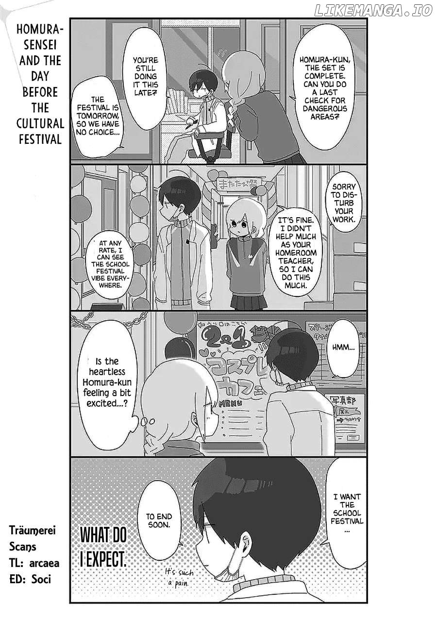 Homura Sensei Is Probably Unpopular Chapter 50 - page 1