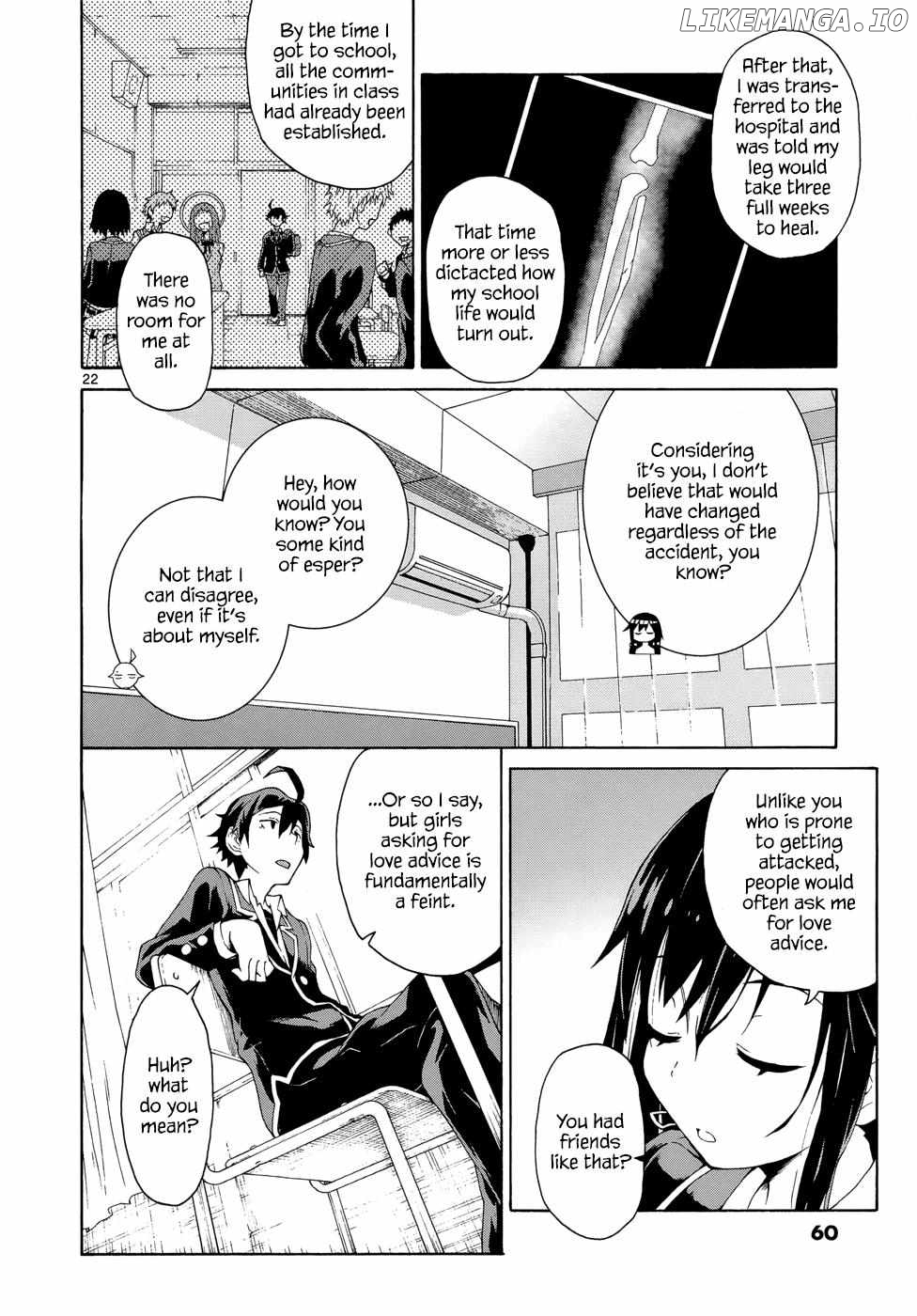 Yahari Ore no Seishun Love Come wa Machigatteiru @comic Chapter 2 - page 22