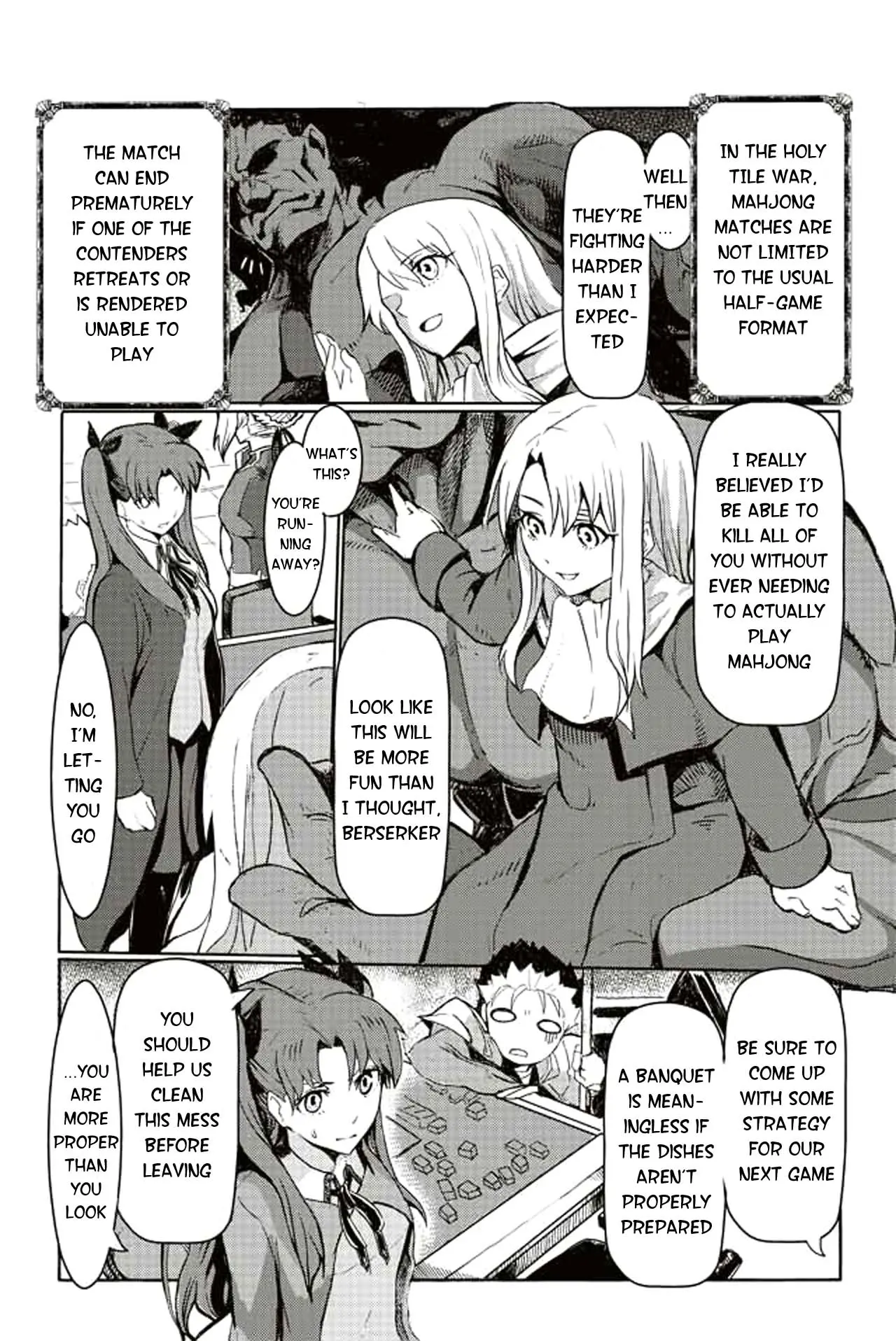 Fate/Mahjong Night - Seihai Sensou chapter 45 - page 1