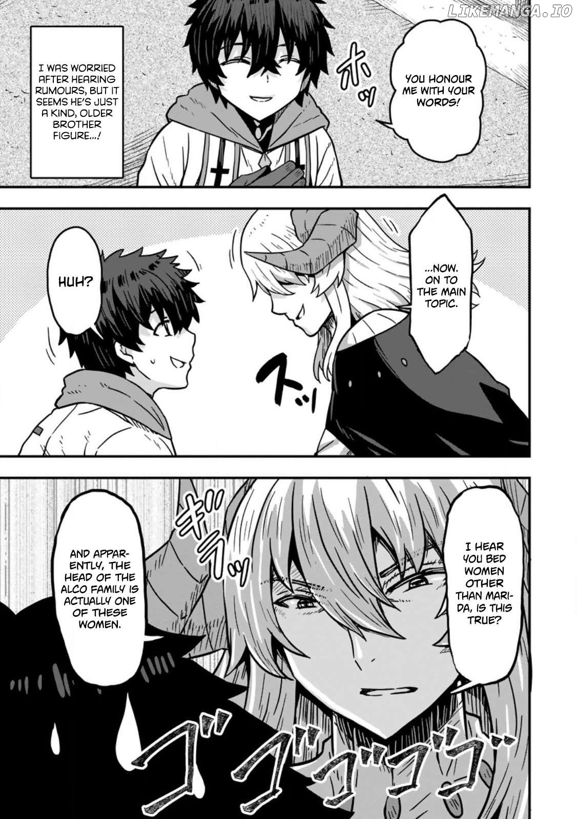 Isekai Saikyou no Yome desu ga, Yoru no Tatakai wa Ore no Hou ga Tsuyoi You desu ~Chiryaku o Ikashite Nariagaru Harem Senki~ Chapter 8 - page 13