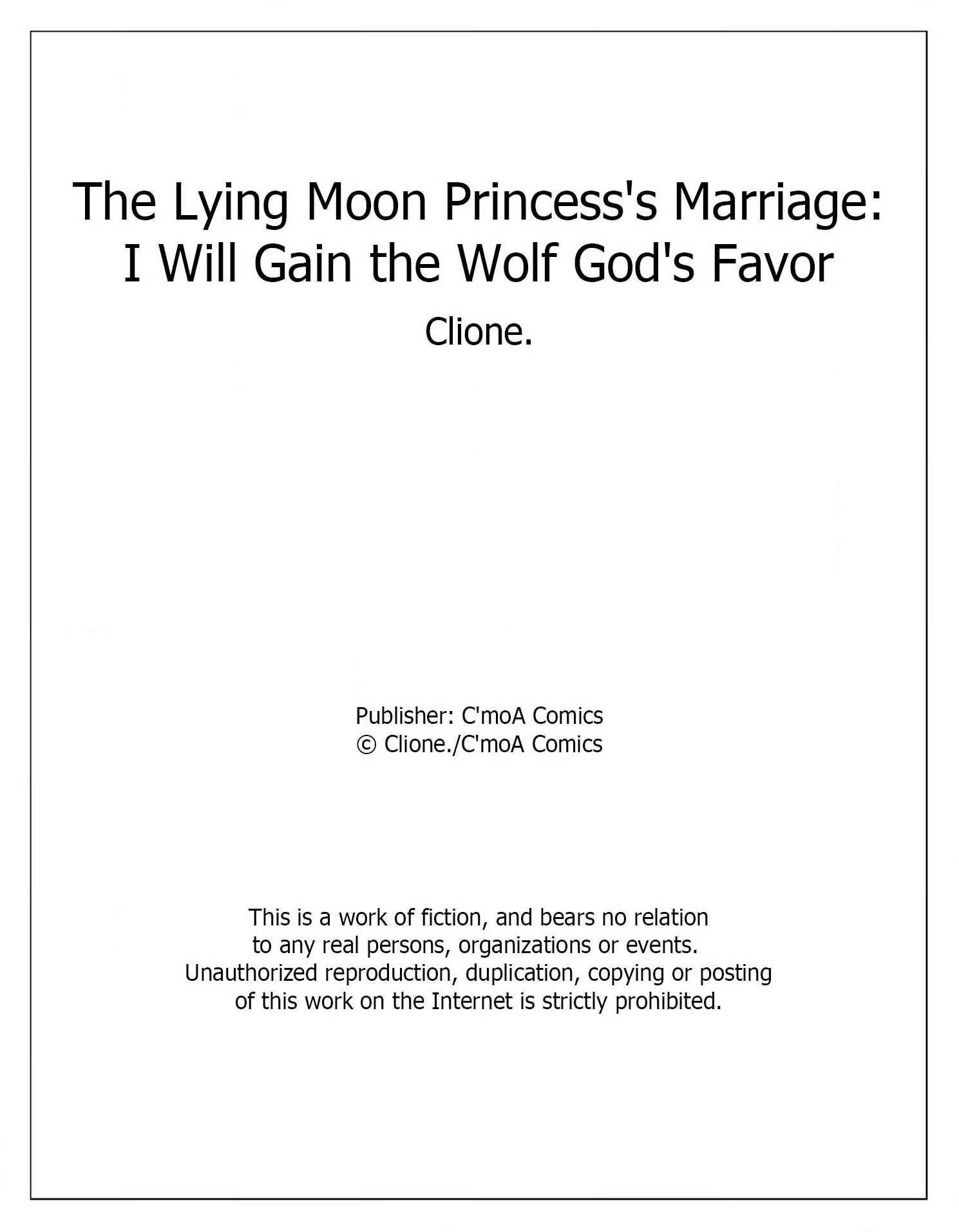 The Lying Moon Princess's Marriage: I Will Gain the Wolf God's Favor (Official) Chapter 1 - page 35